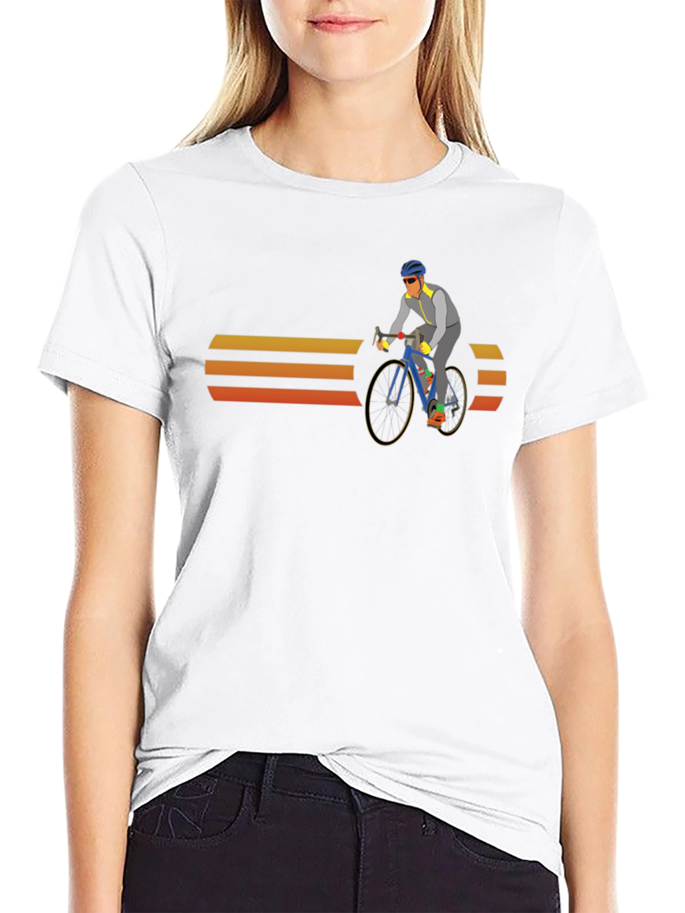Retro Cyclist Graphic T-Shirt