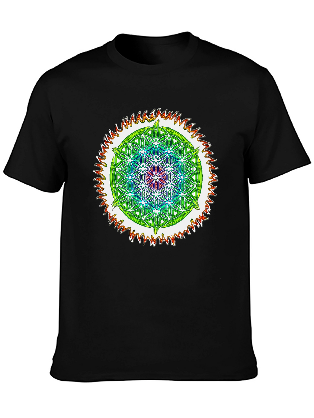 Psychedelic Flower of Life Graphic Tee