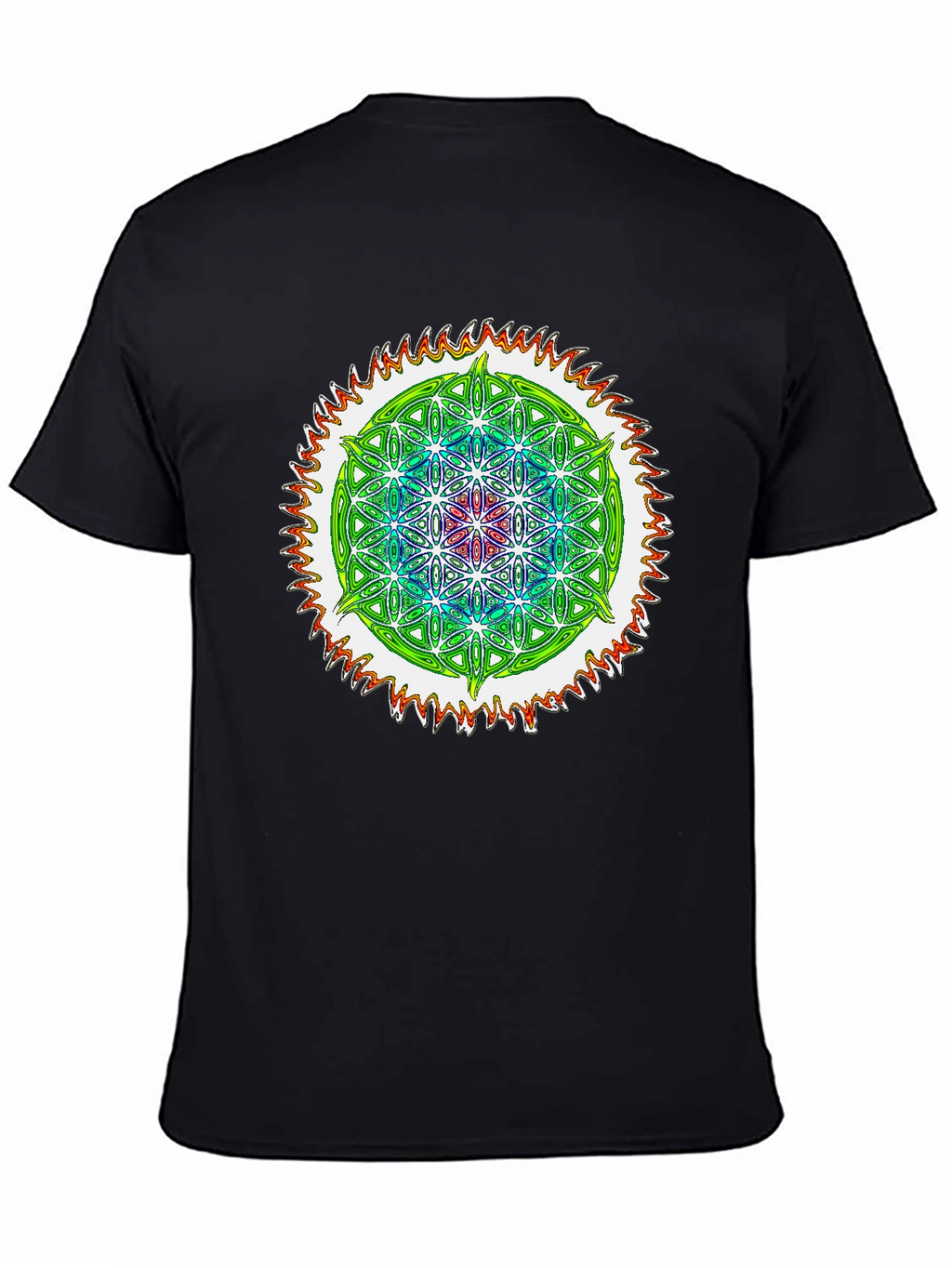 Psychedelic Flower of Life Graphic Tee
