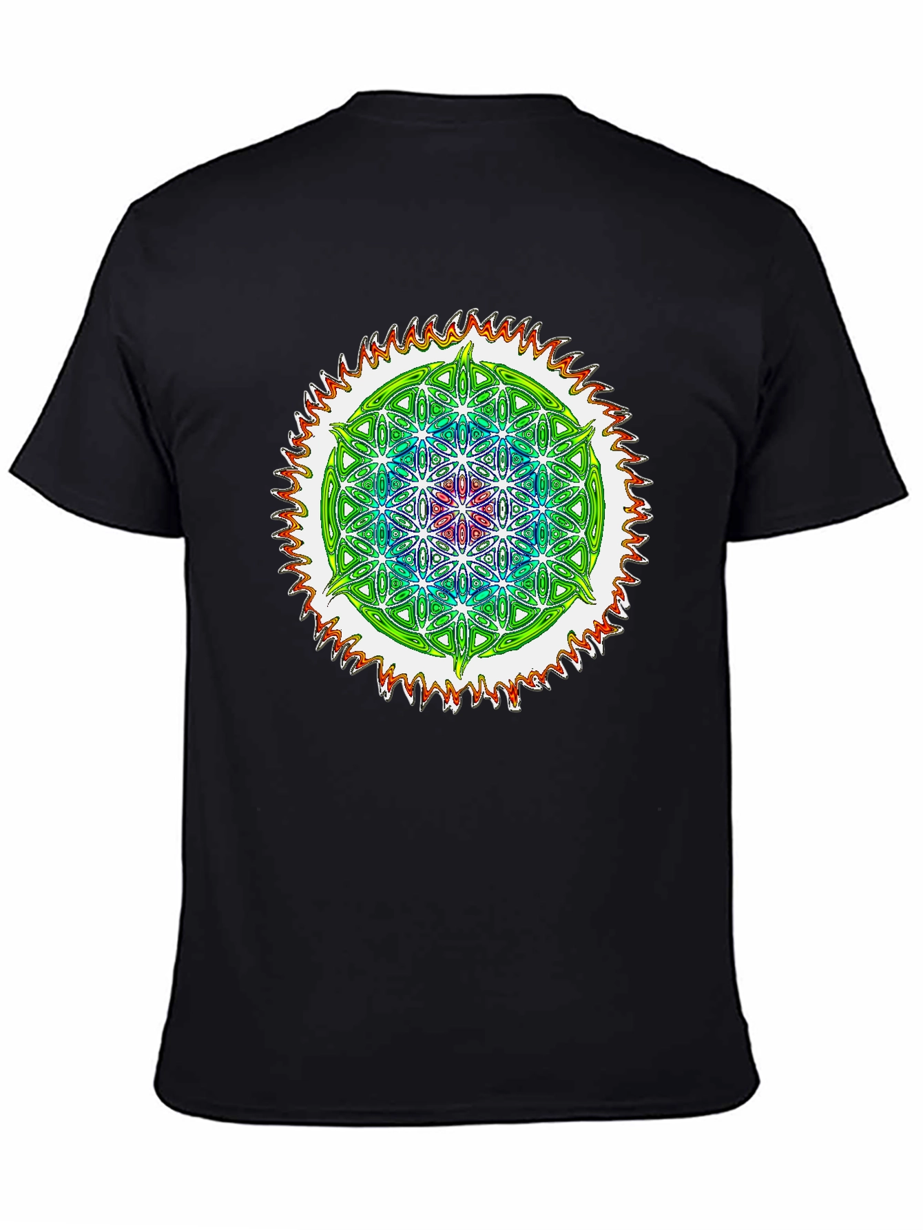 Psychedelic Flower of Life Graphic Tee