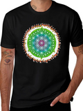 Psychedelic Flower of Life Graphic Tee
