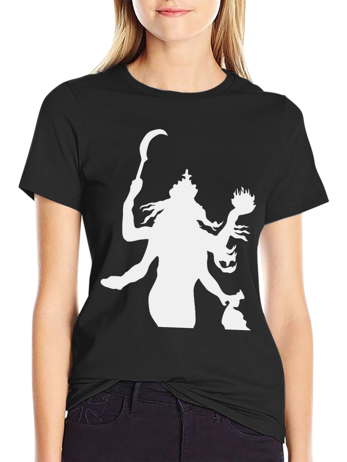 Kali Graphic Tee - Black Cotton T-Shirt