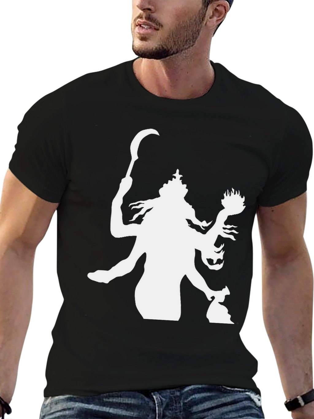 Kali Graphic Tee - Black Cotton T-Shirt