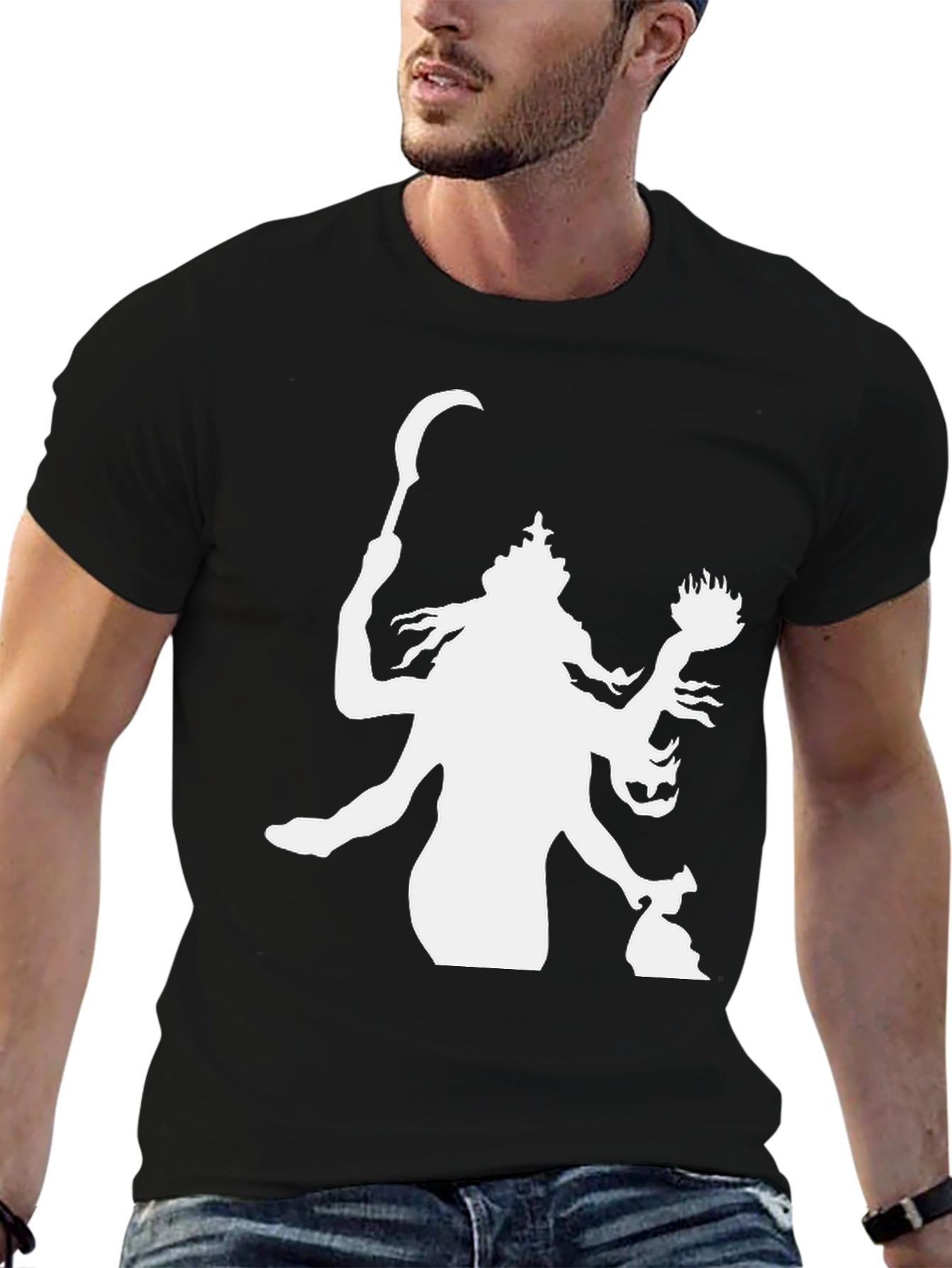 Kali Graphic Tee - Black Cotton T-Shirt