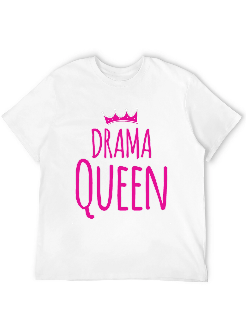 Drama Queen Graphic T-Shirt - Pink Print