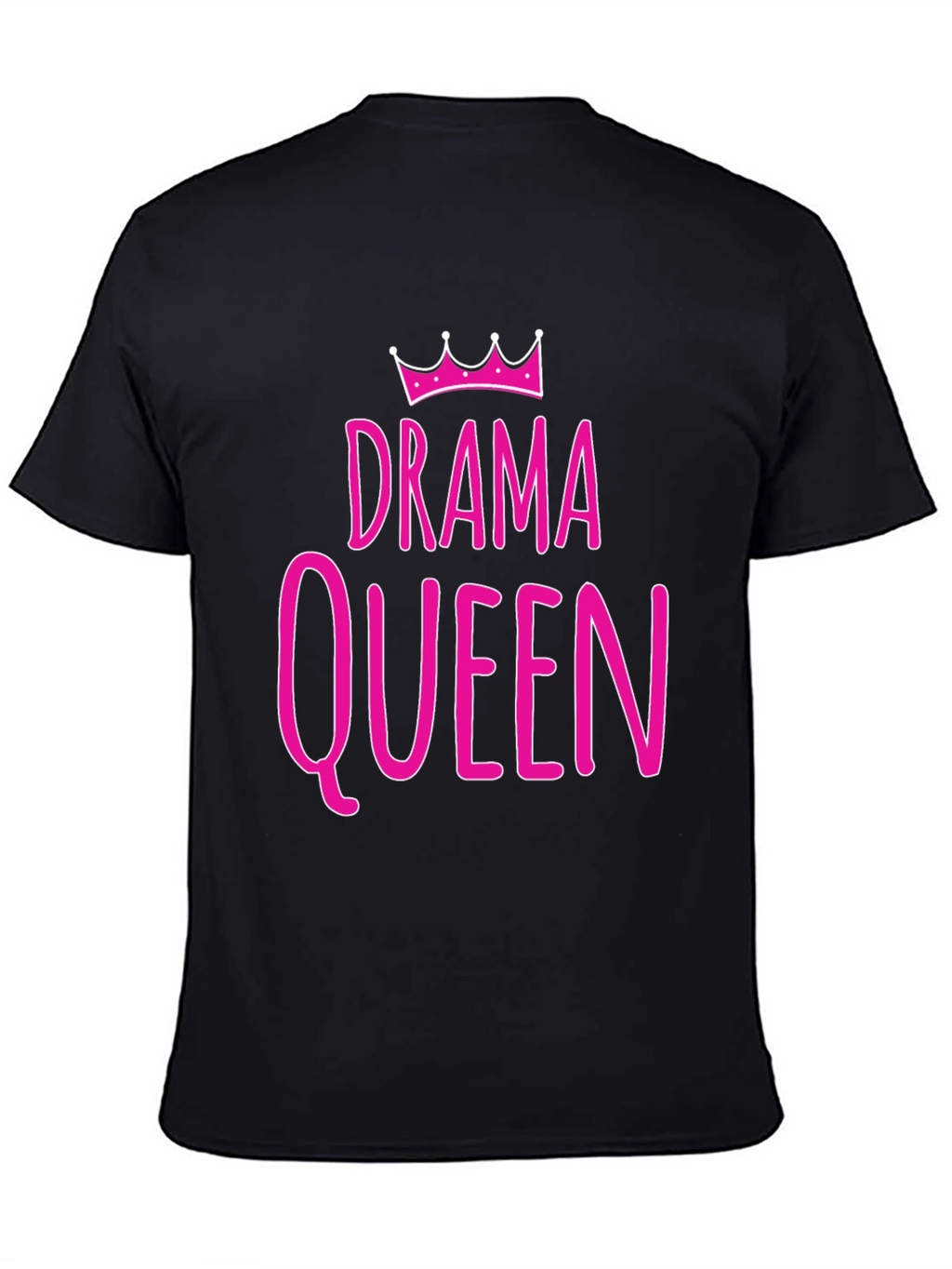 Drama Queen Graphic T-Shirt - Pink Print