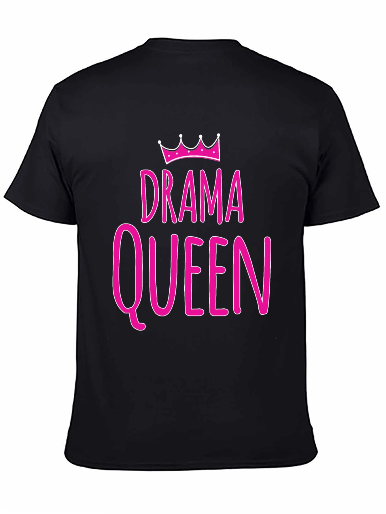 Drama Queen Graphic T-Shirt - Pink Print