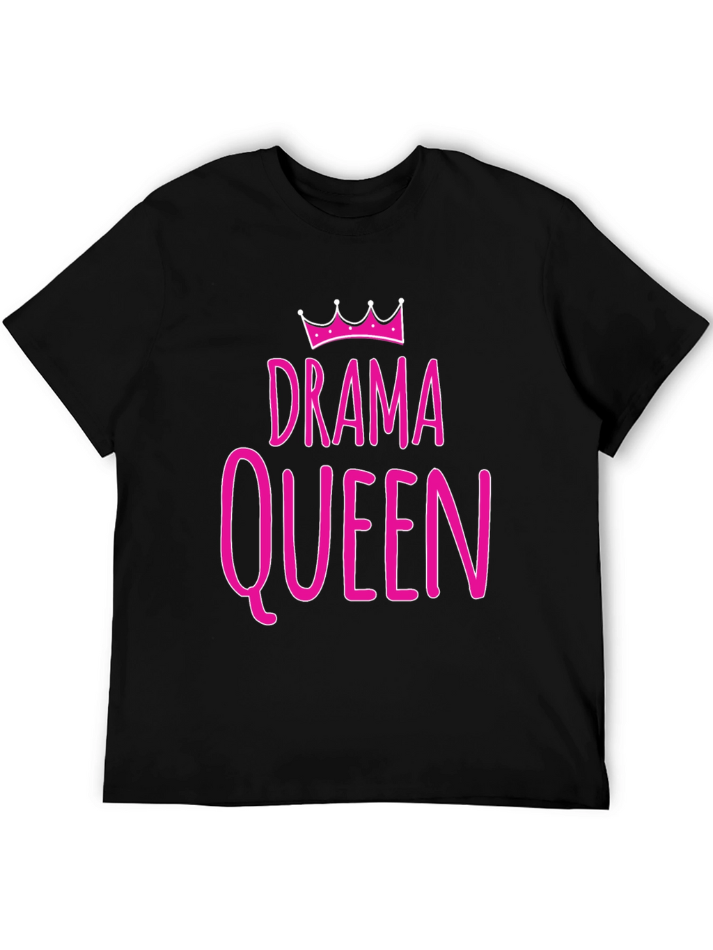 Drama Queen Graphic T-Shirt - Pink Print