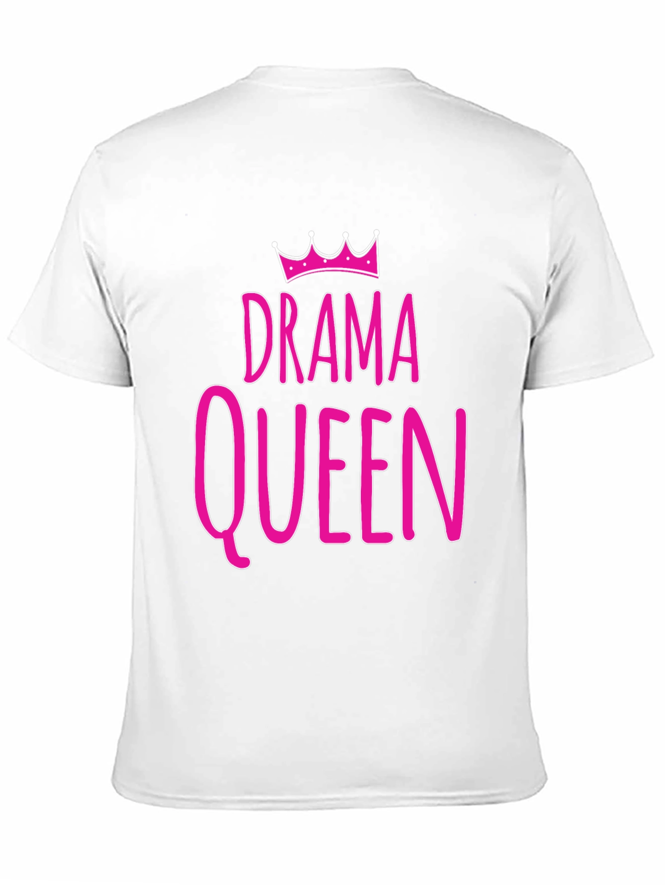 Drama Queen Graphic T-Shirt - Pink Print