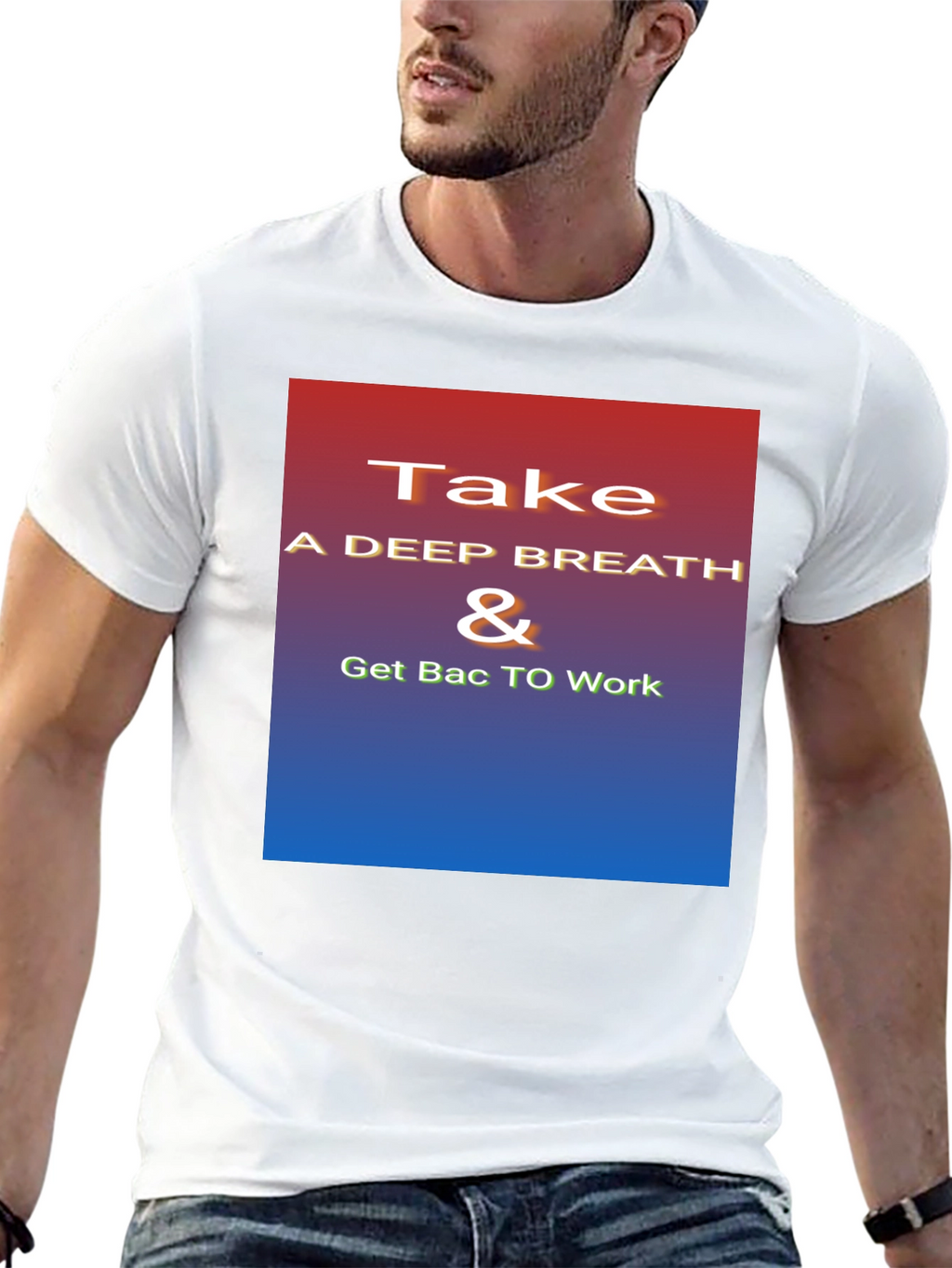 Inspirational Take a Deep Breath Graphic Tee