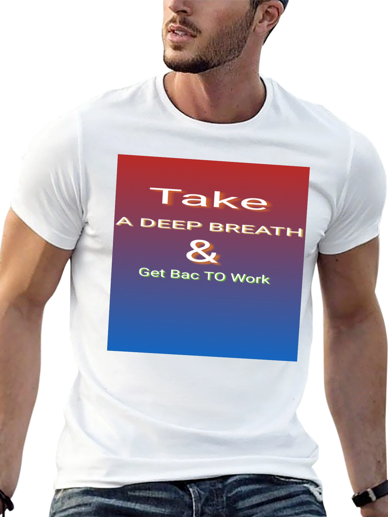 Inspirational Take a Deep Breath Graphic Tee