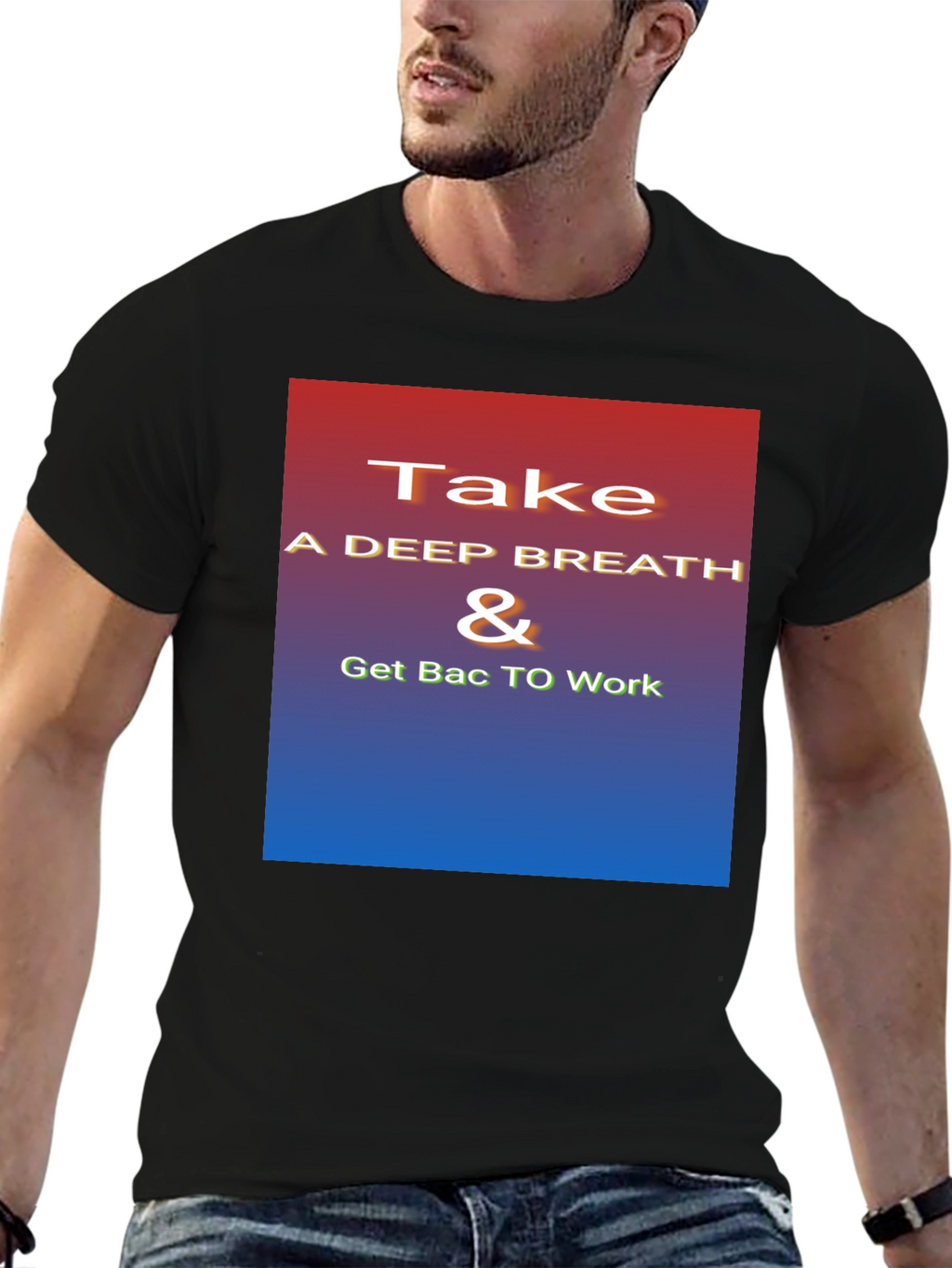 Inspirational Take a Deep Breath Graphic Tee