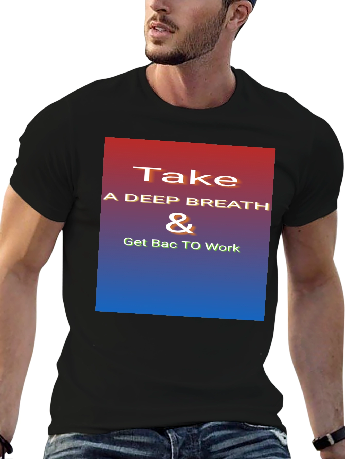 Inspirational Take a Deep Breath Graphic Tee