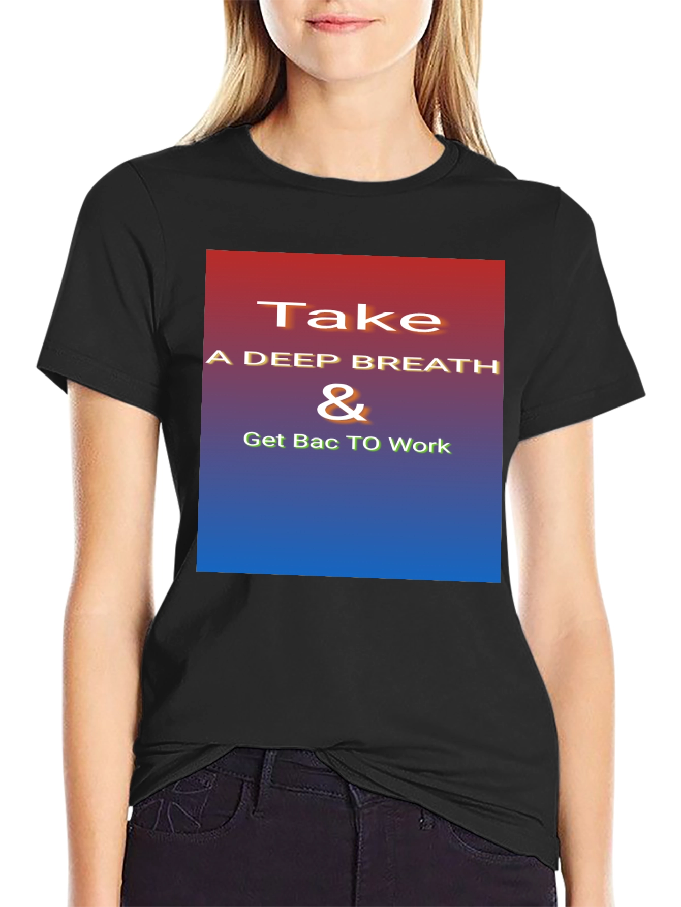 Inspirational Take a Deep Breath Graphic Tee