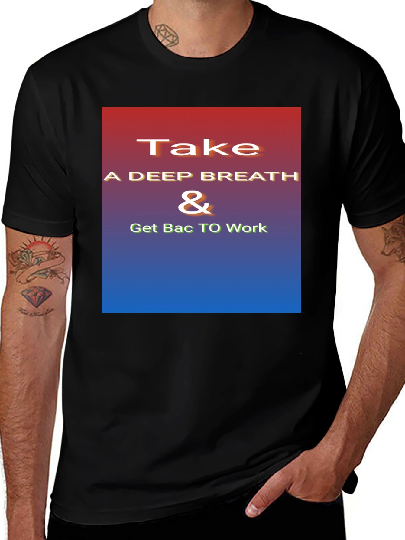 Inspirational Take a Deep Breath Graphic Tee