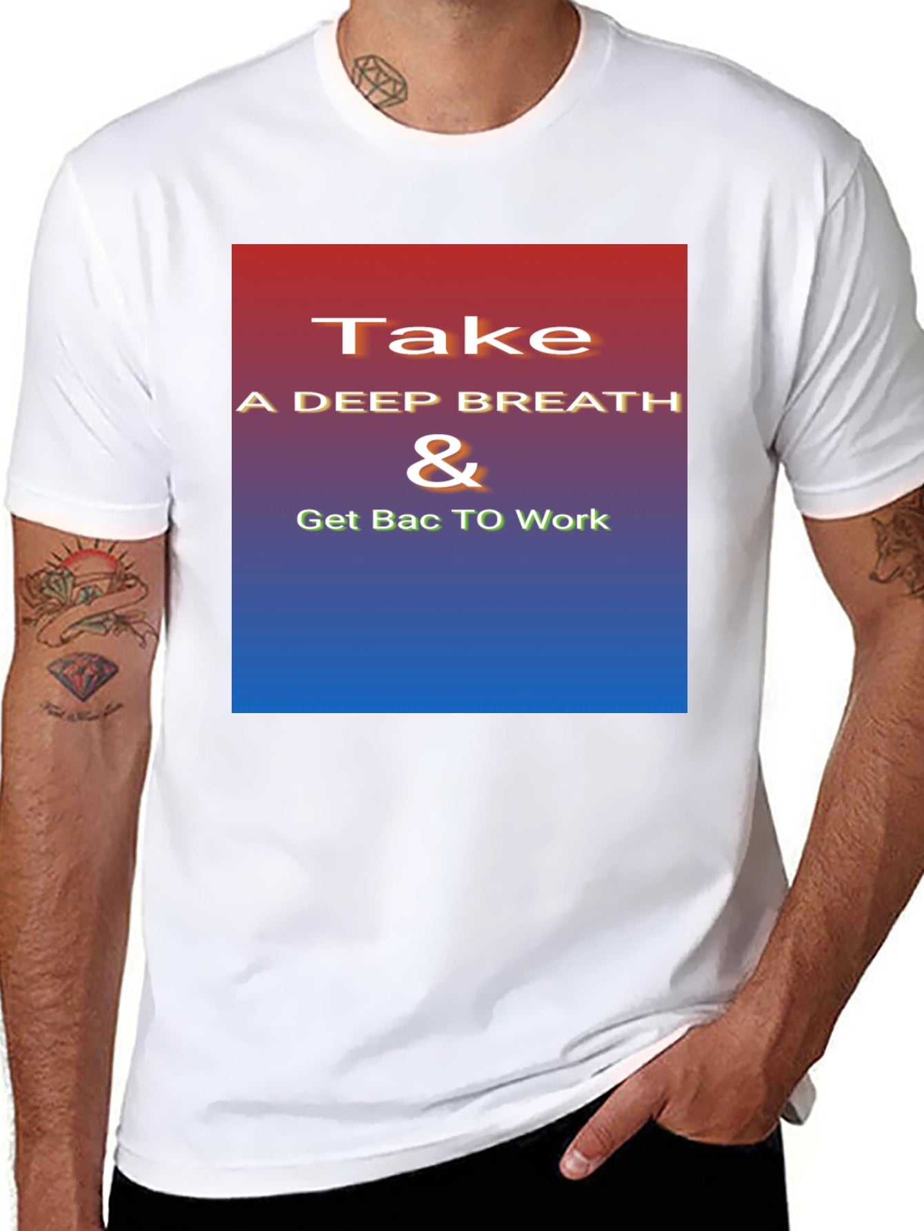 Inspirational Take a Deep Breath Graphic Tee