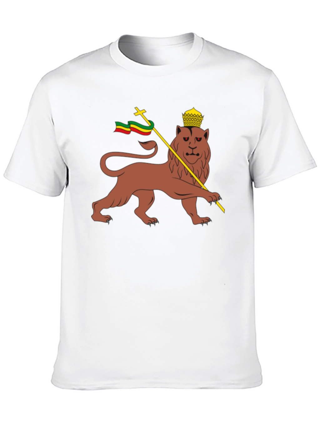 Lion of Judah T-Shirt - Rastafarian Reggae Style