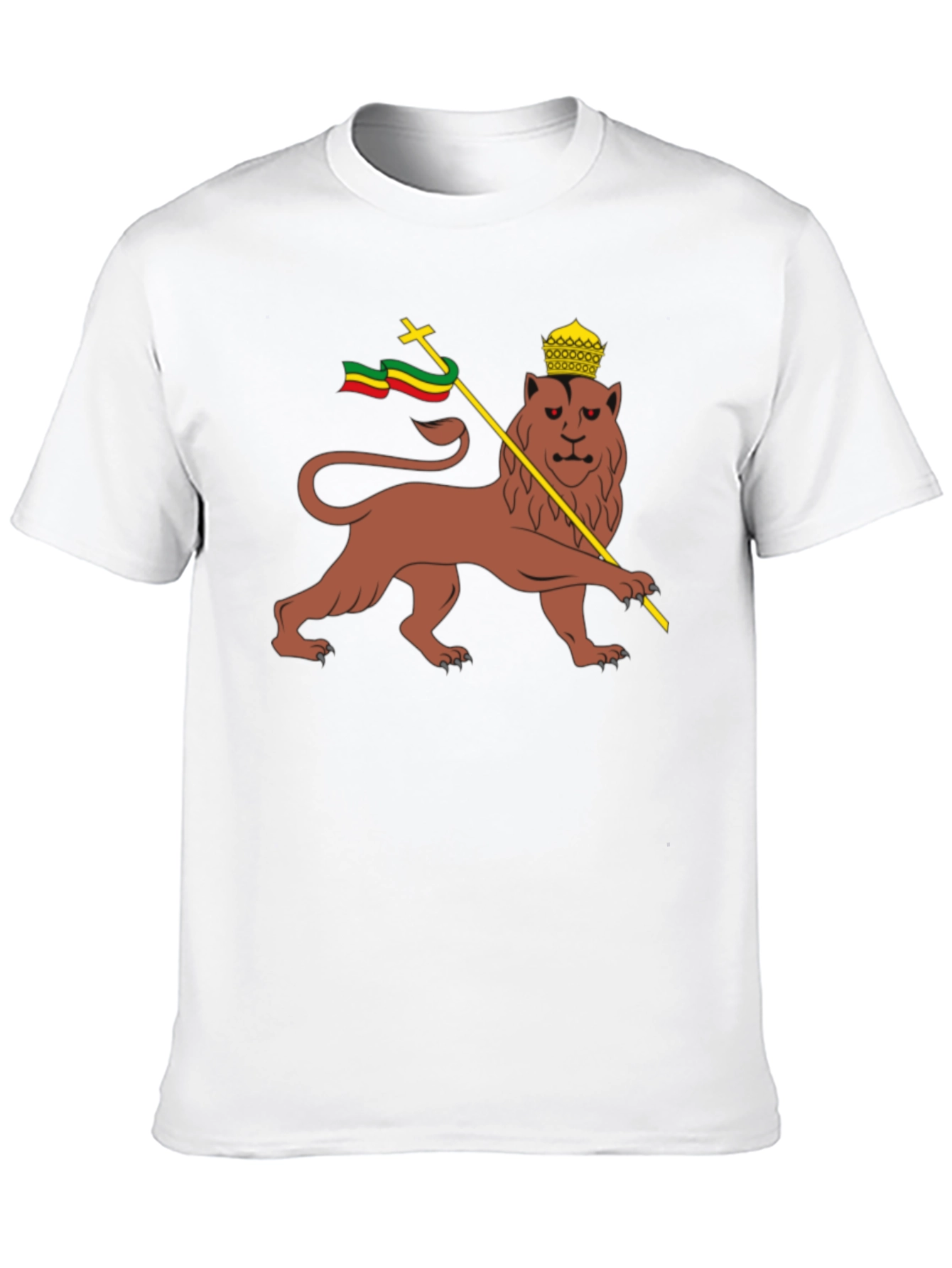 Lion of Judah T-Shirt - Rastafarian Reggae Style