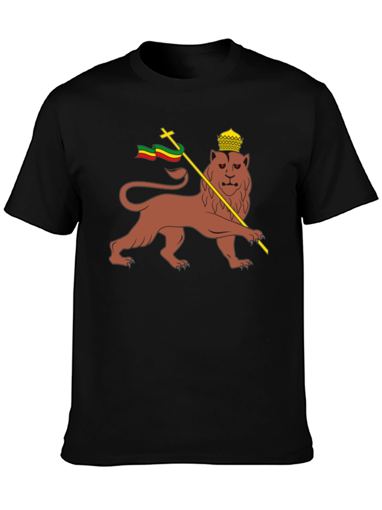 Lion of Judah T-Shirt - Rastafarian Reggae Style