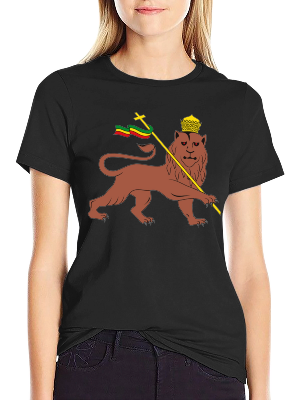 Lion of Judah T-Shirt - Rastafarian Reggae Style