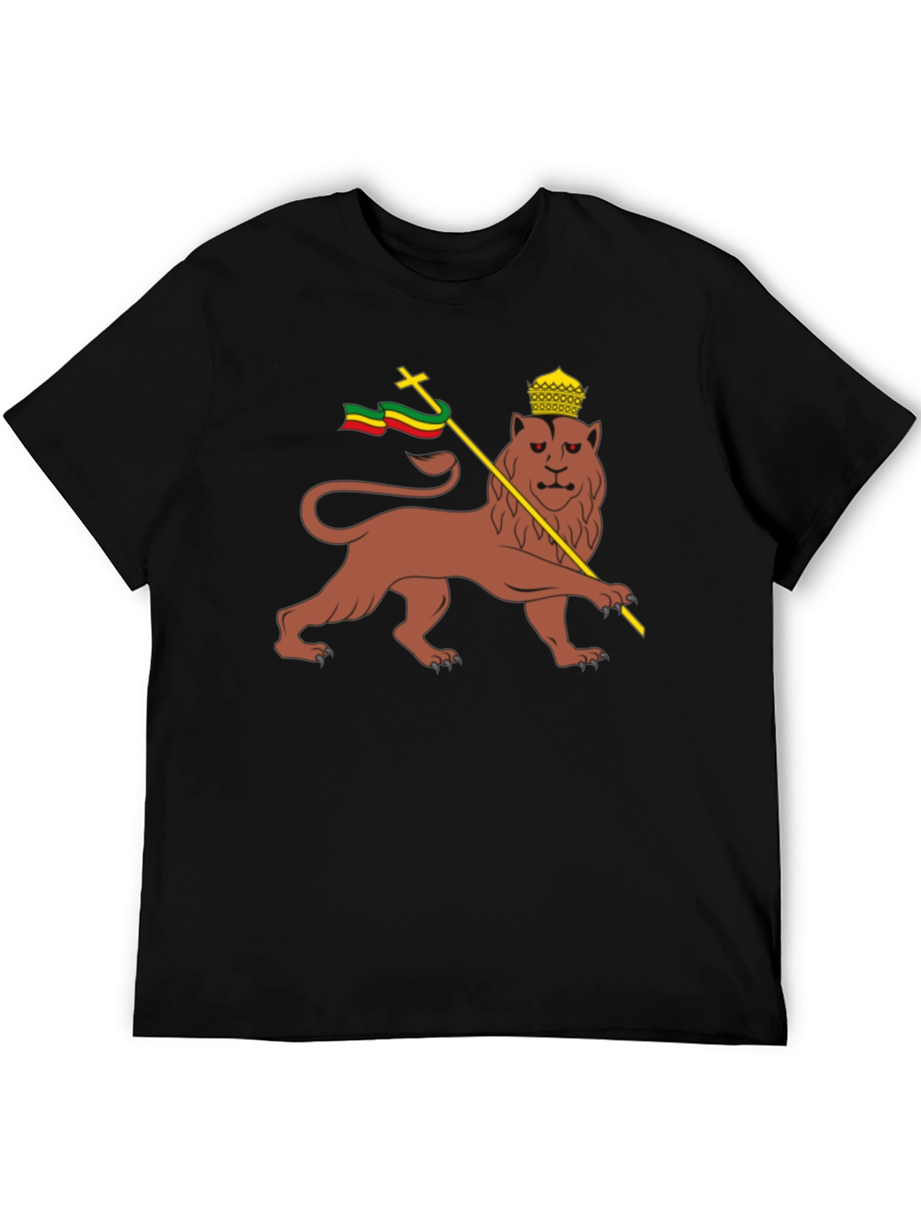 Lion of Judah T-Shirt - Rastafarian Reggae Style