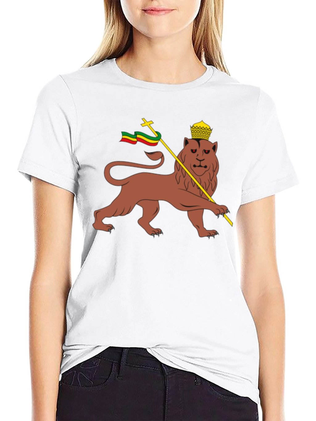 Lion of Judah T-Shirt - Rastafarian Reggae Style