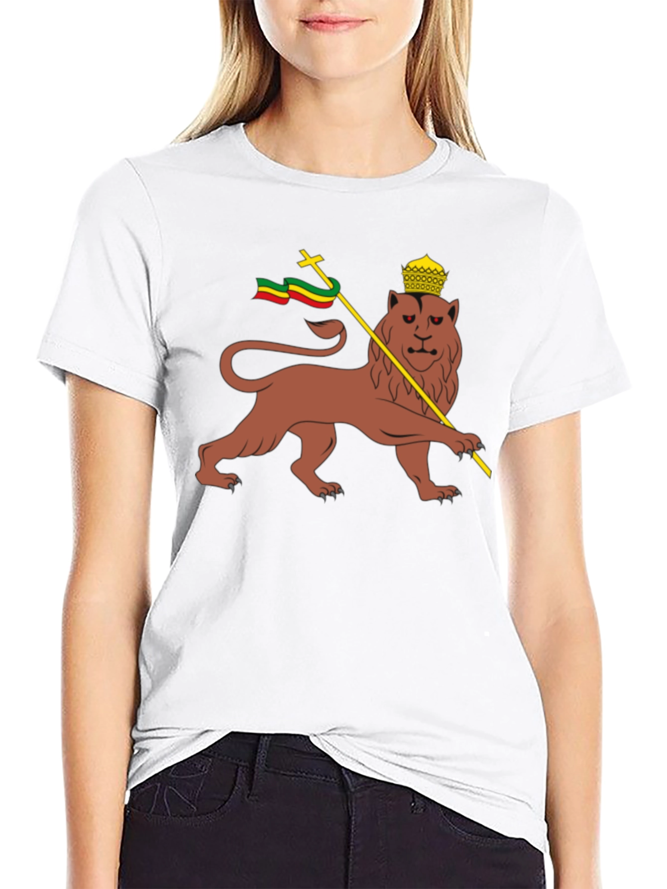 Lion of Judah T-Shirt - Rastafarian Reggae Style