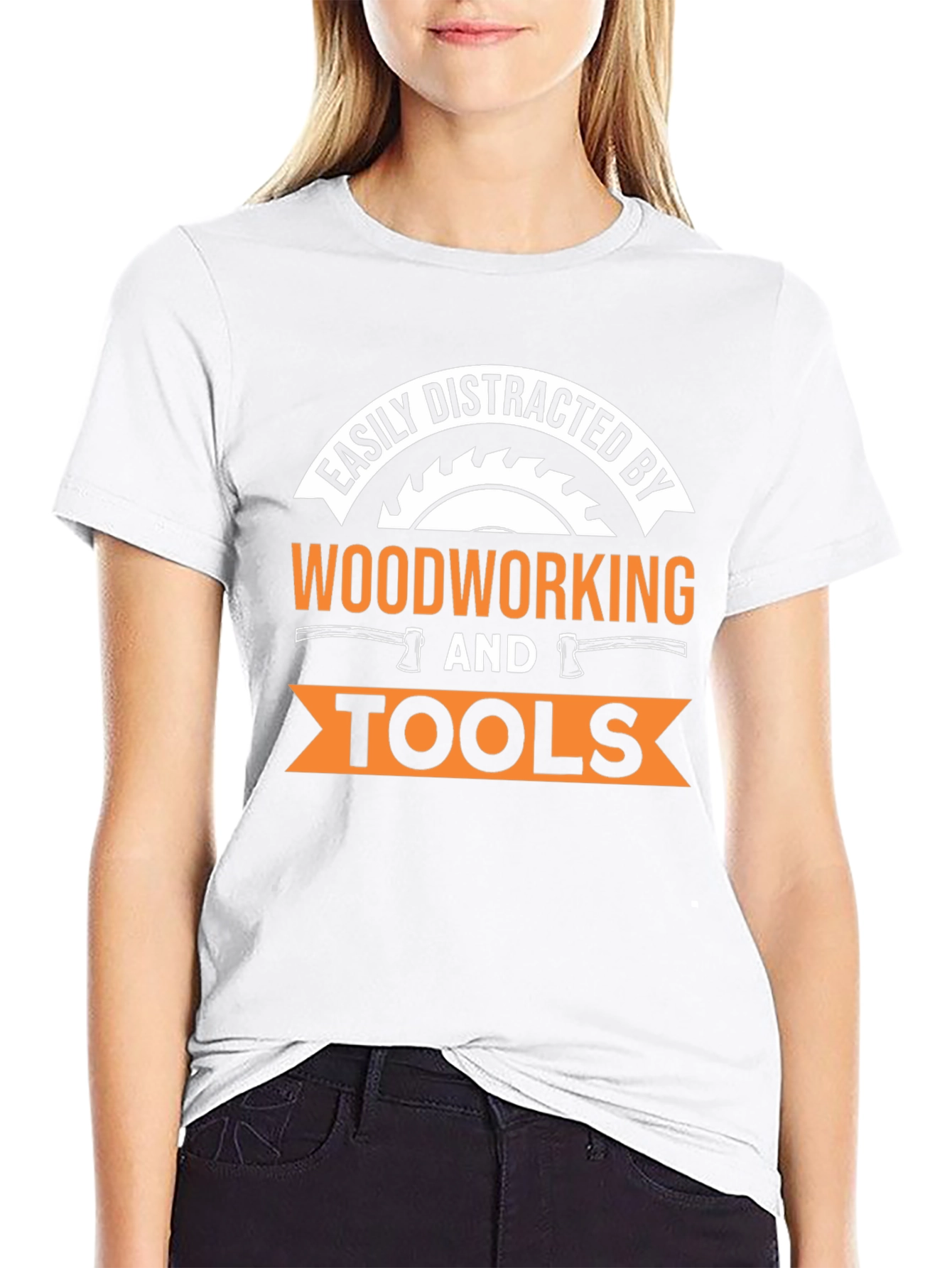 Easily Distracted by Woodworking T-Shirt