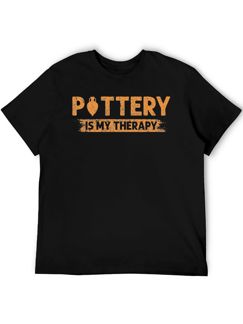 Pottery is My Therapy Black T-Shirt