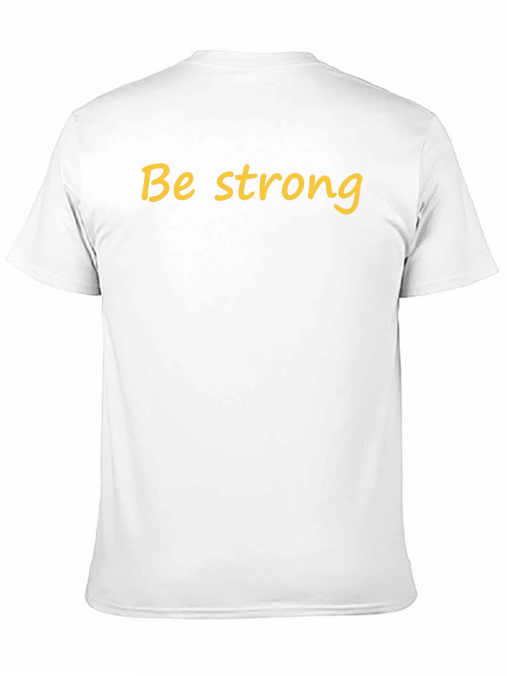 Be Strong Black Cotton T-Shirt