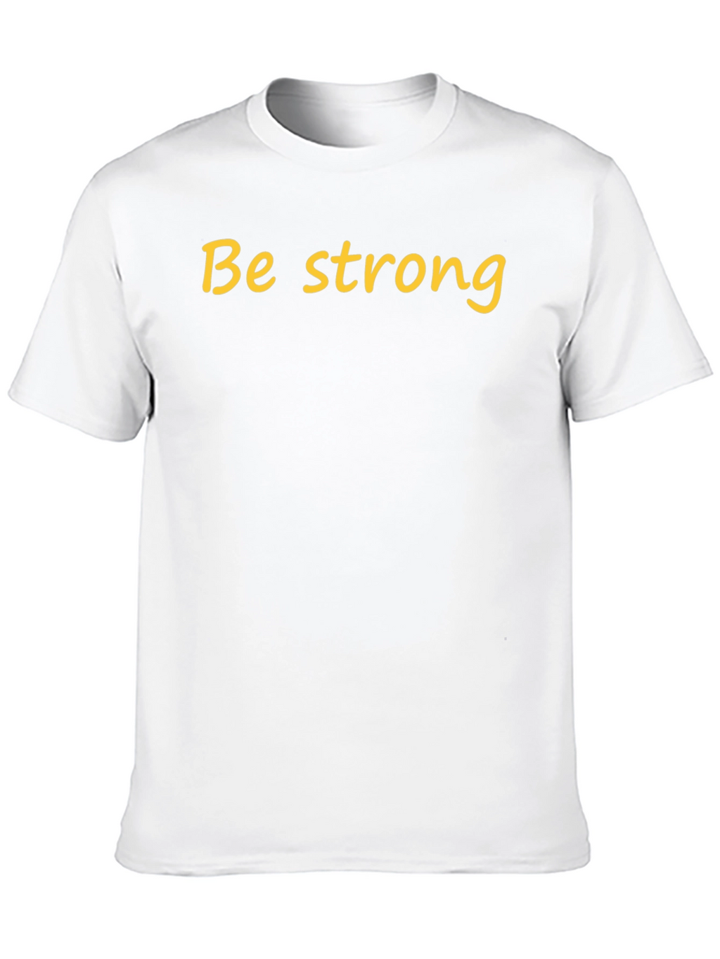 Be Strong Black Cotton T-Shirt