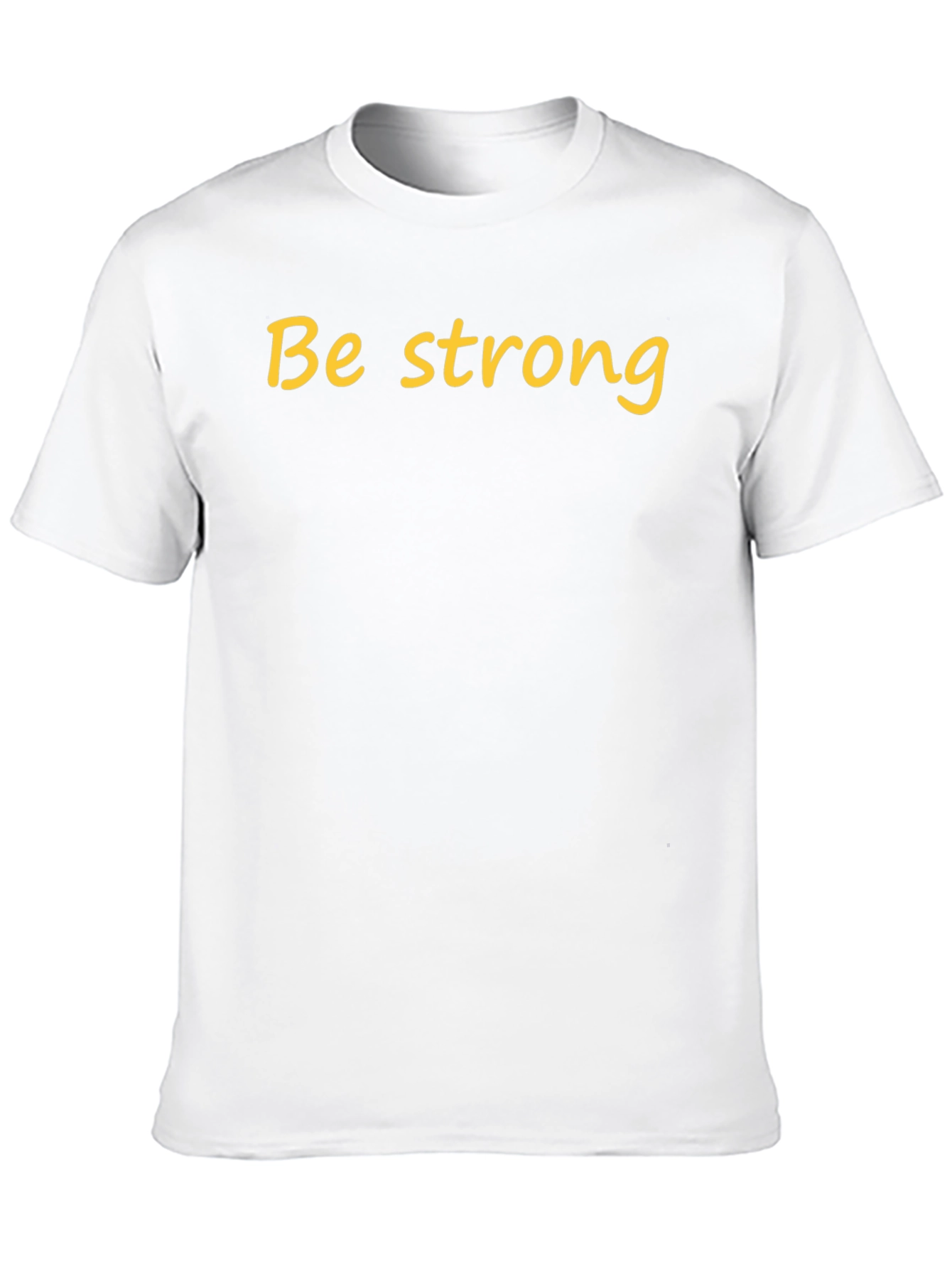 Be Strong Black Cotton T-Shirt