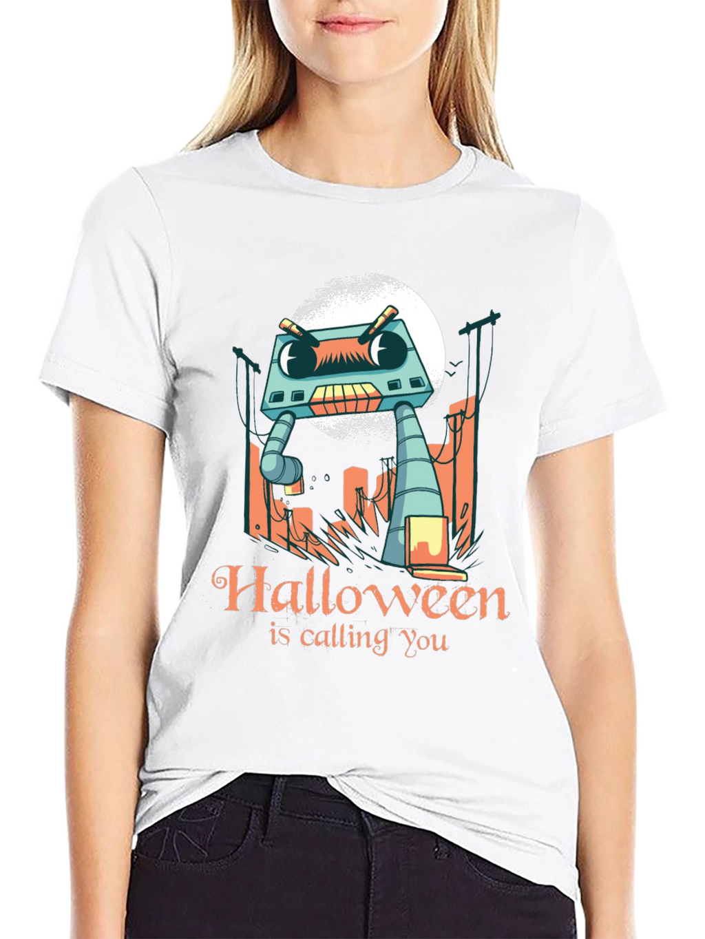 Halloween Robot T-Shirt