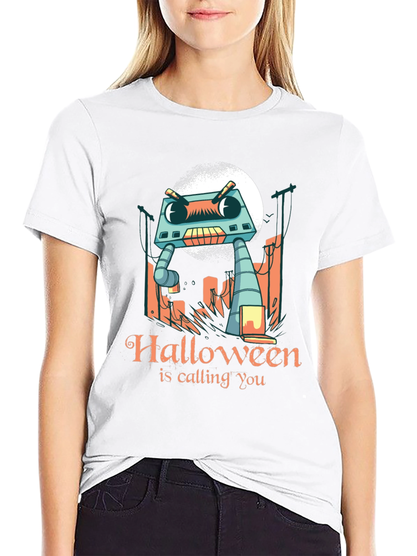 Halloween Robot T-Shirt