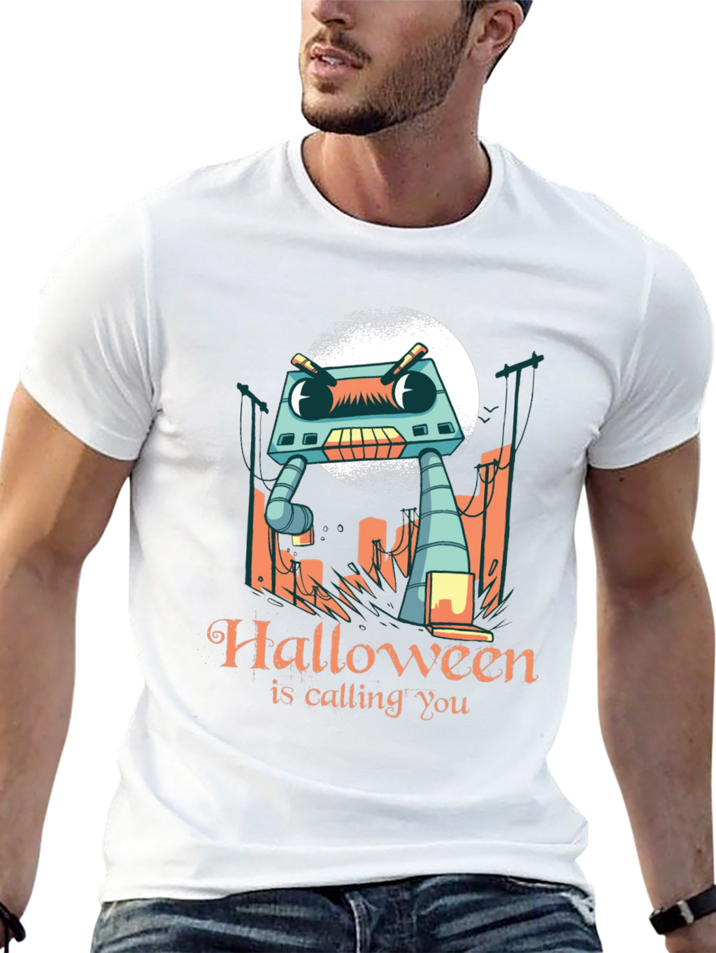 Halloween Robot T-Shirt