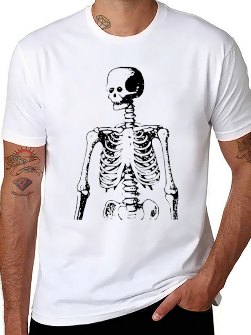 Skeleton Graphic Tee - Dark Humor Fashion
