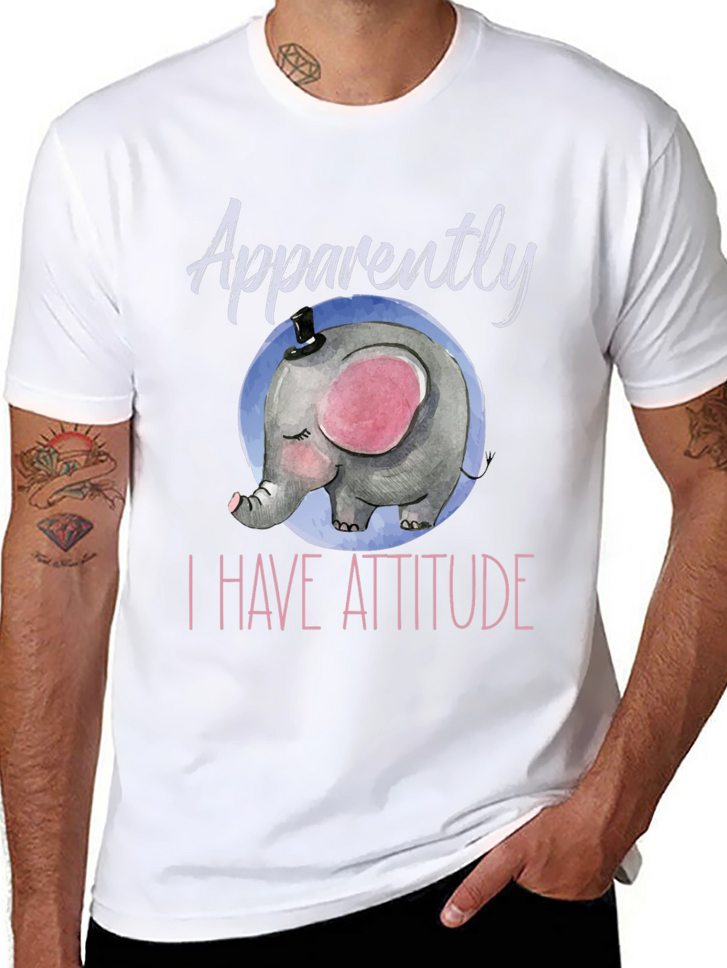 Elephant Attitude T-Shirt - Cute & Comfy