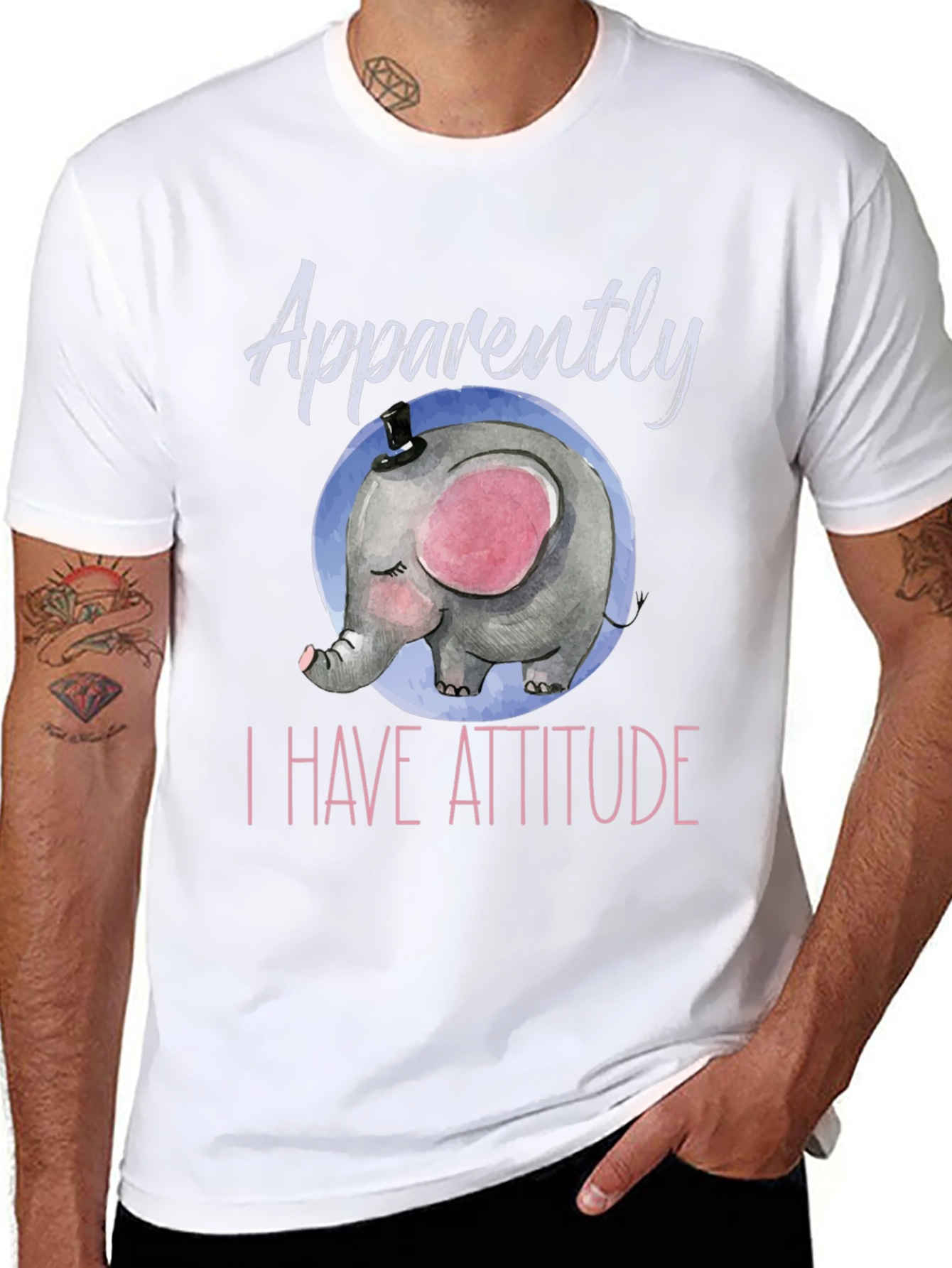 Elephant Attitude T-Shirt - Cute & Comfy