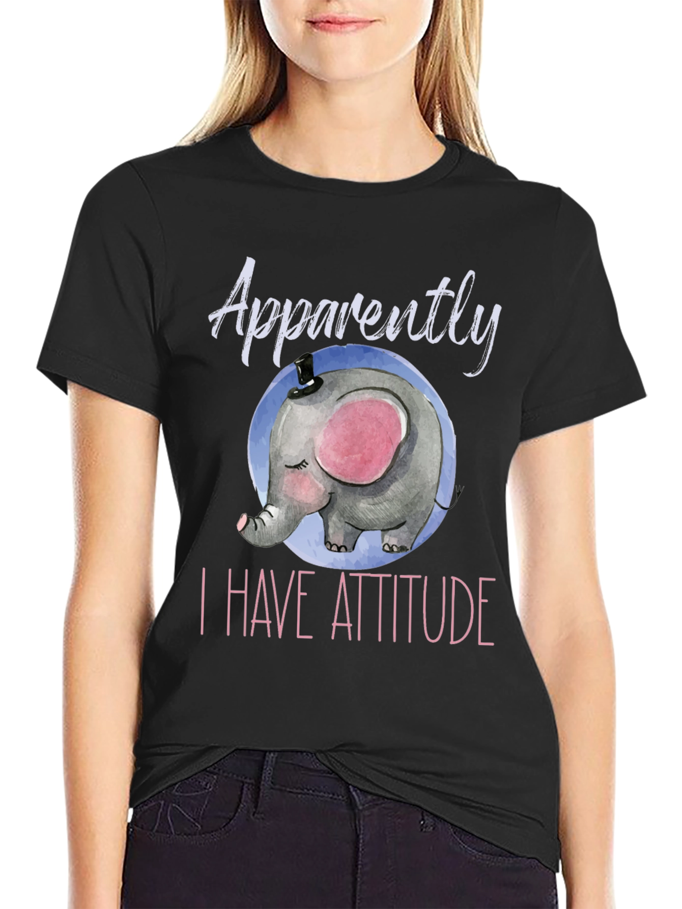 Elephant Attitude T-Shirt - Cute & Comfy