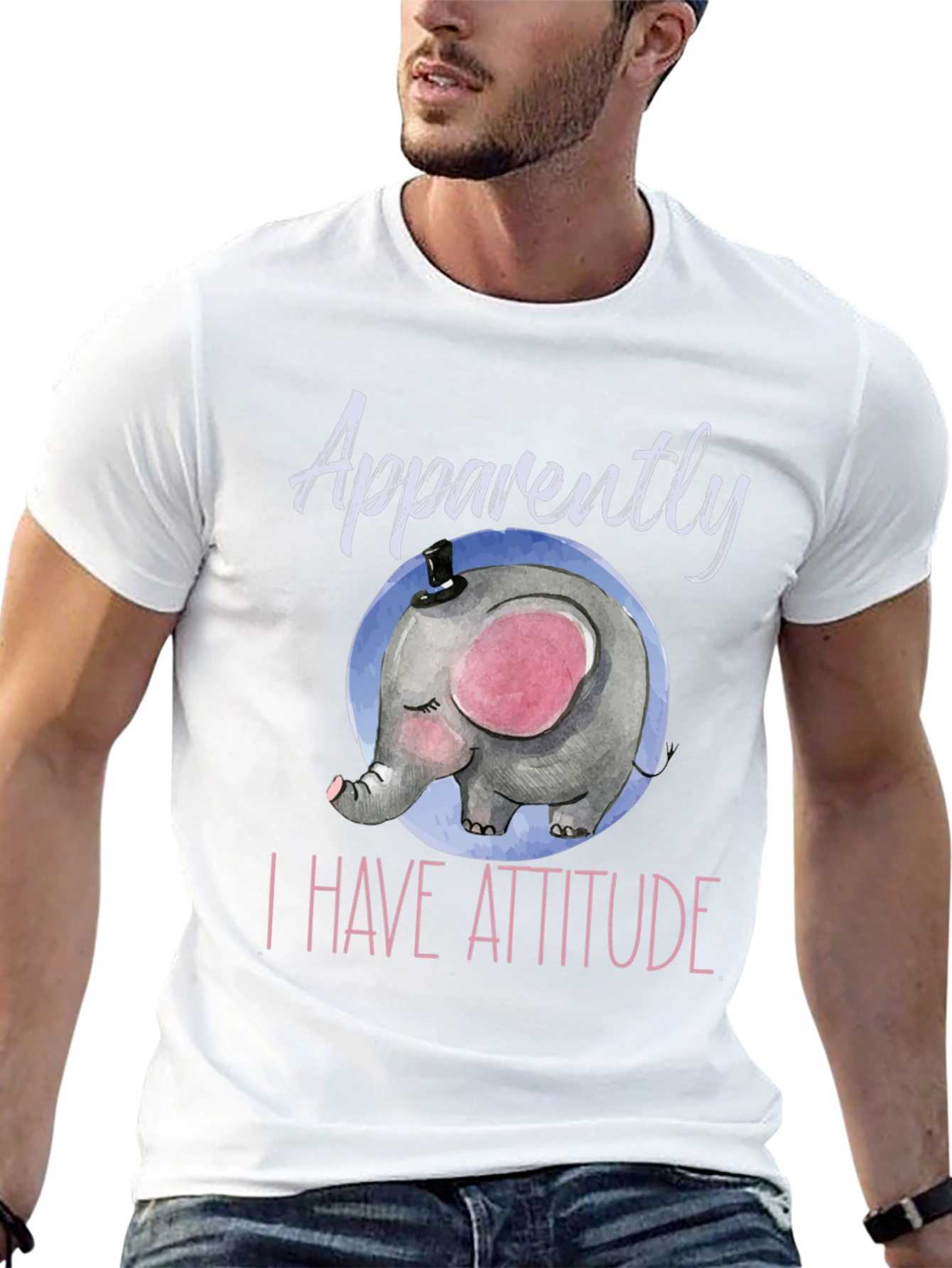 Elephant Attitude T-Shirt - Cute & Comfy