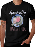 Elephant Attitude T-Shirt - Cute & Comfy