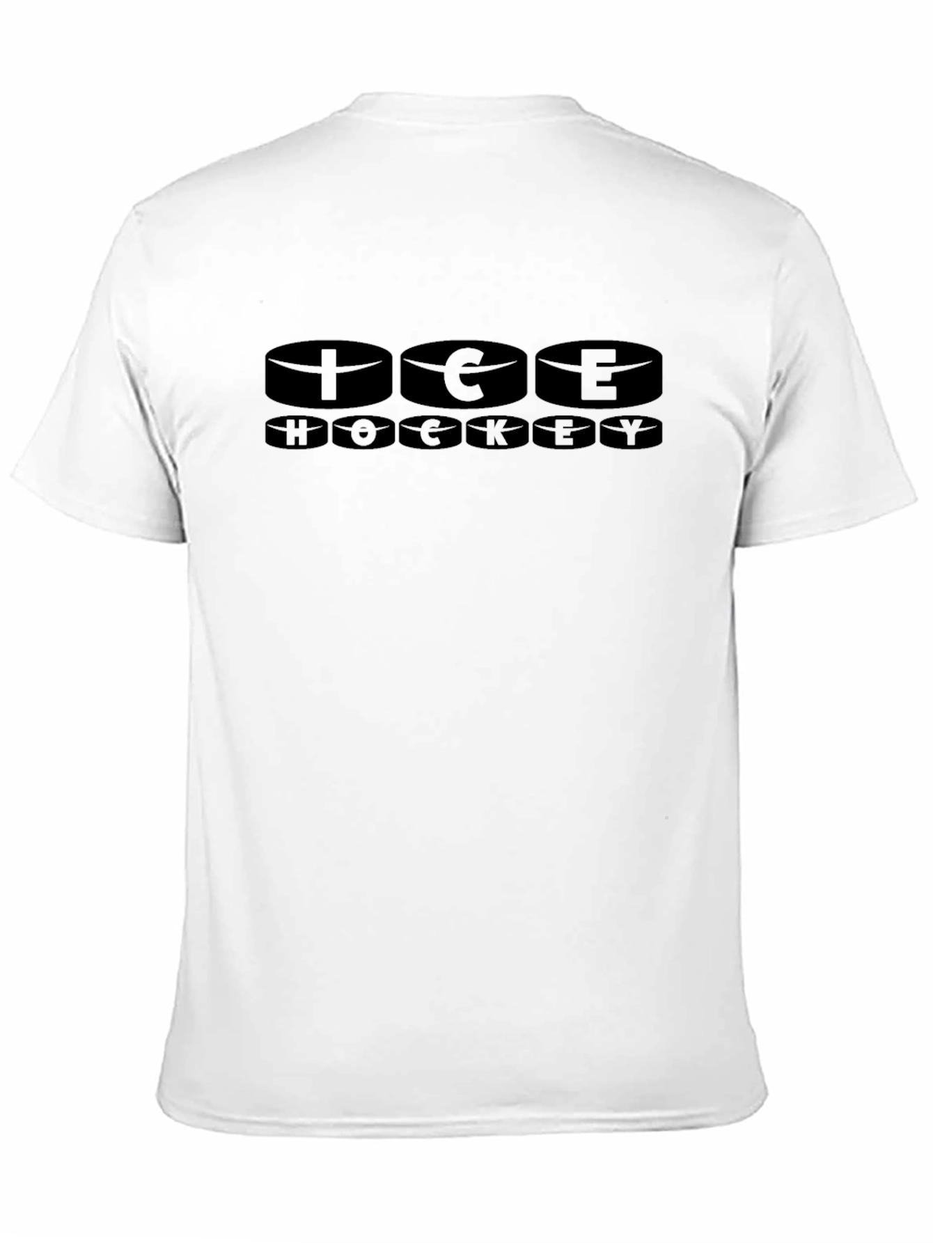 Ice Hockey Graphic T-Shirt - Black