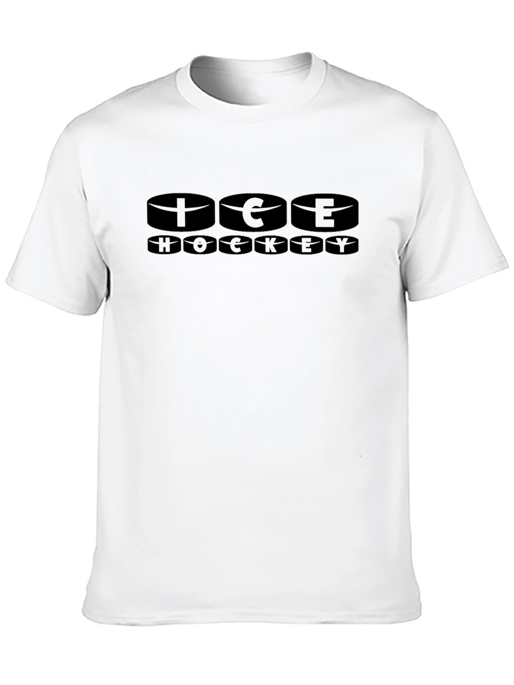 Ice Hockey Graphic T-Shirt - Black