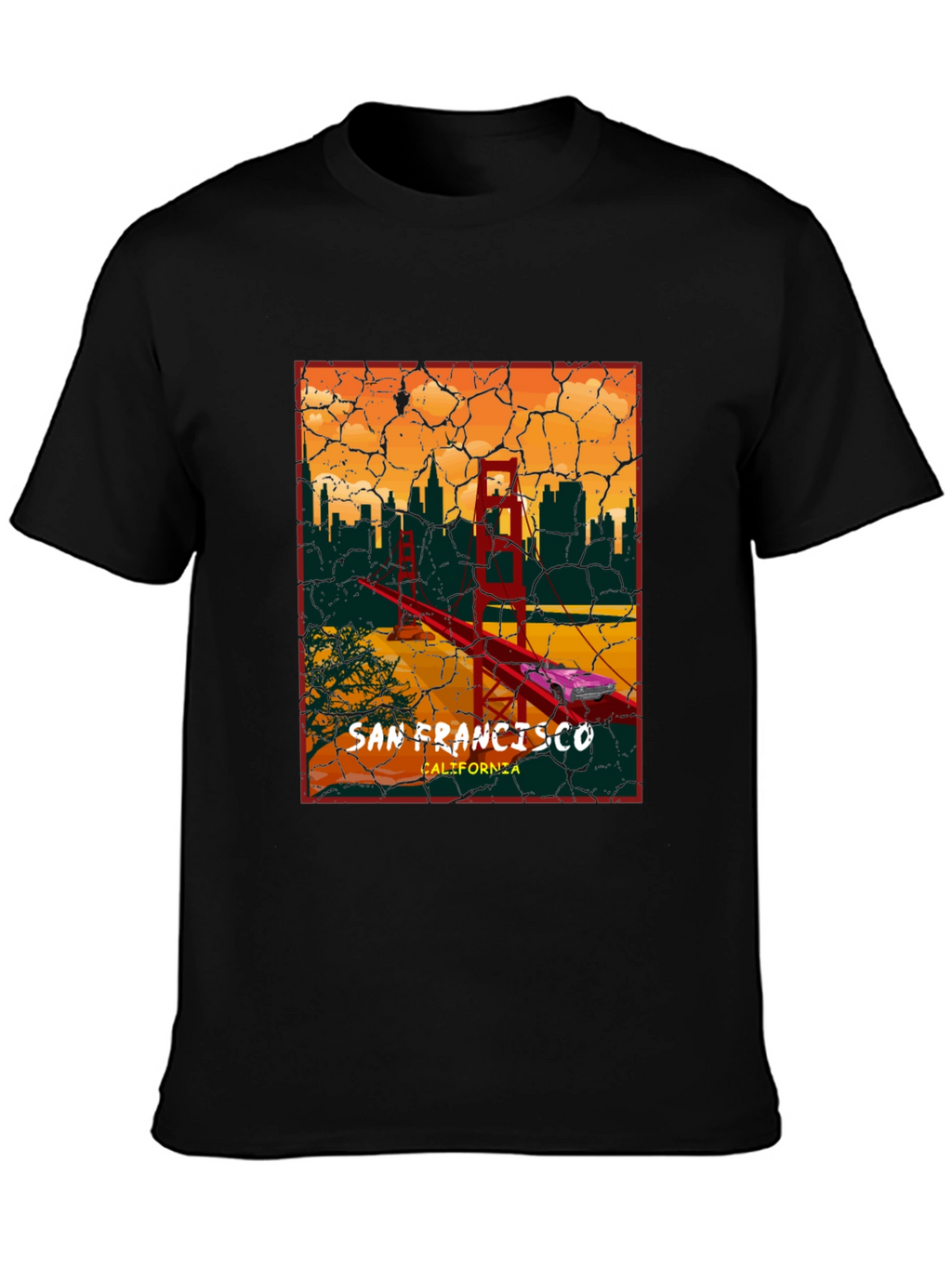 San Francisco Golden Gate Bridge Graphic T-Shirt