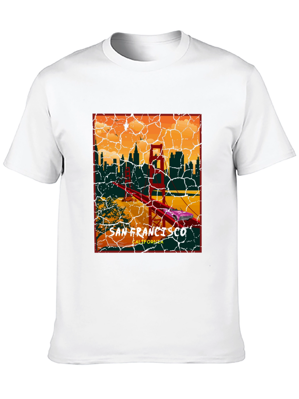 San Francisco Golden Gate Bridge Graphic T-Shirt