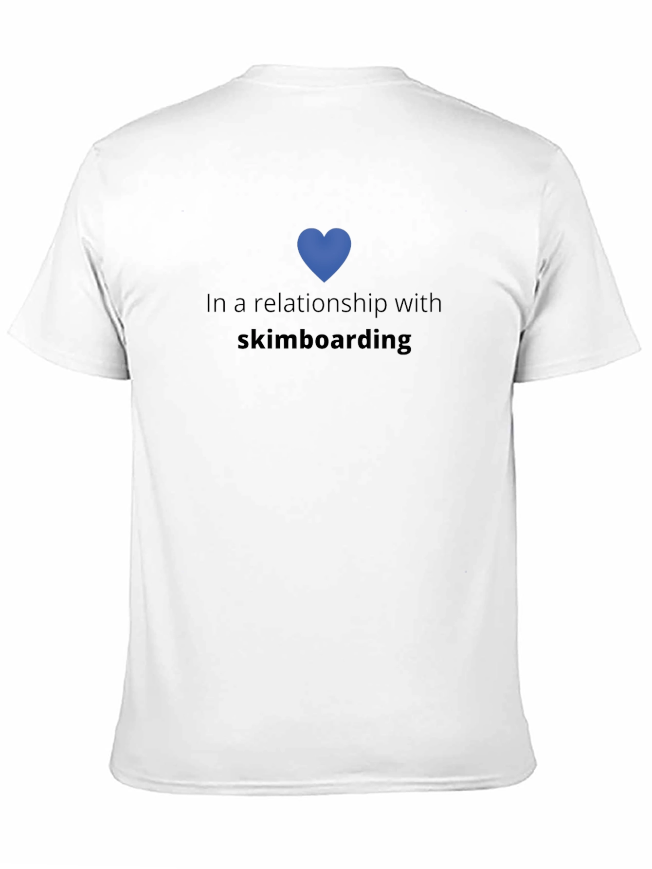 Skimboarding Relationship Tee - Black Cotton Blend