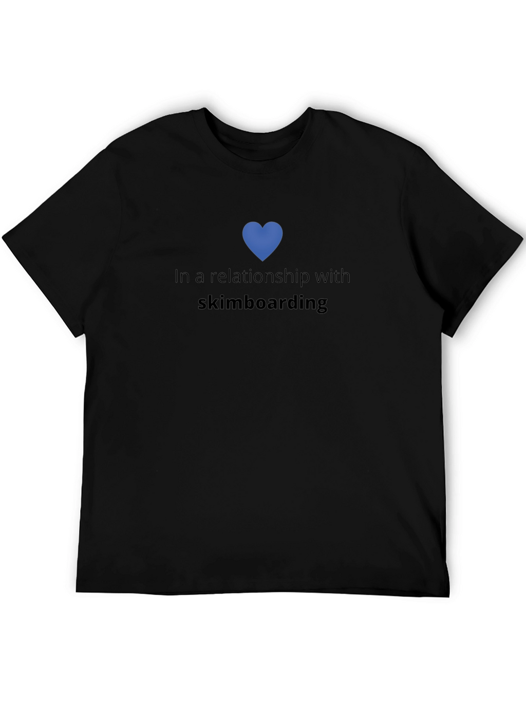 Skimboarding Relationship Tee - Black Cotton Blend