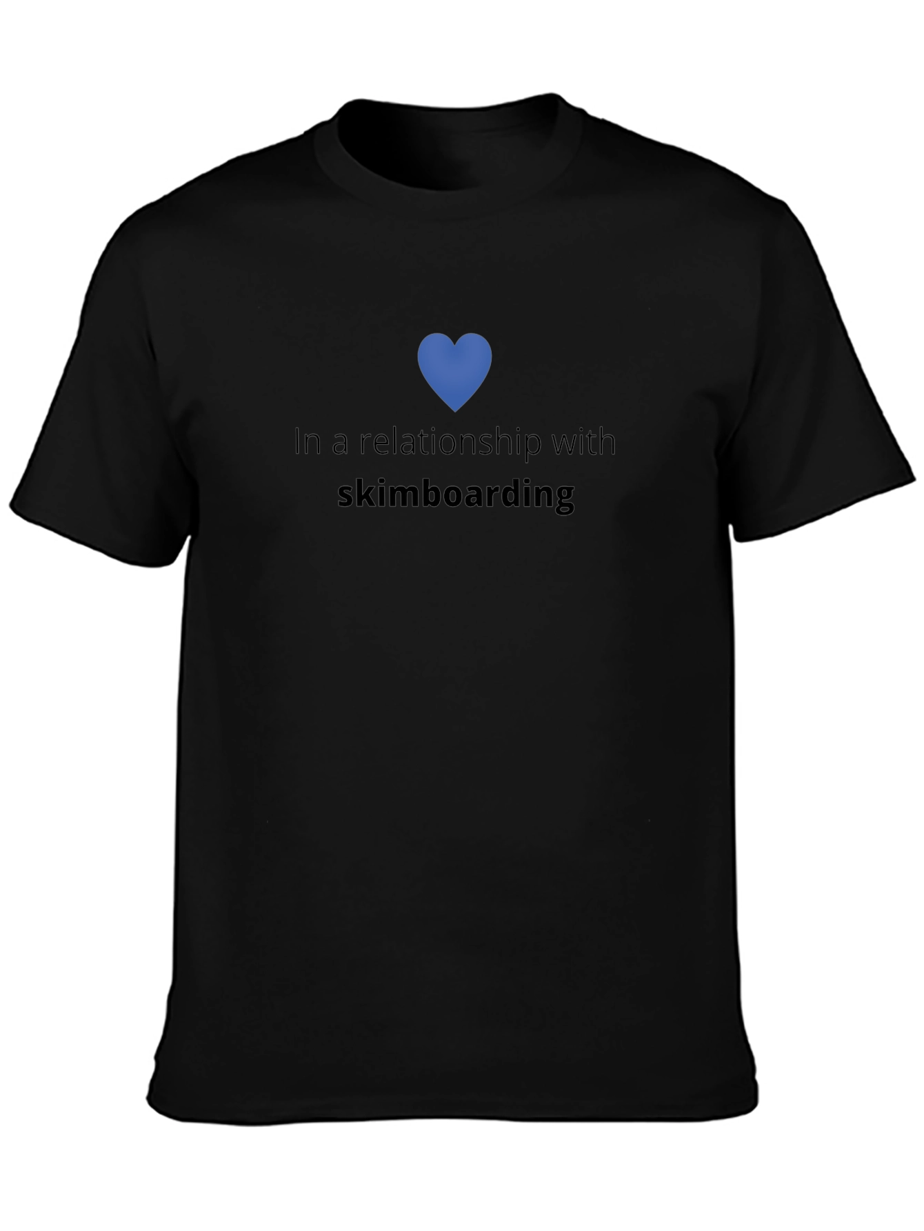Skimboarding Relationship Tee - Black Cotton Blend