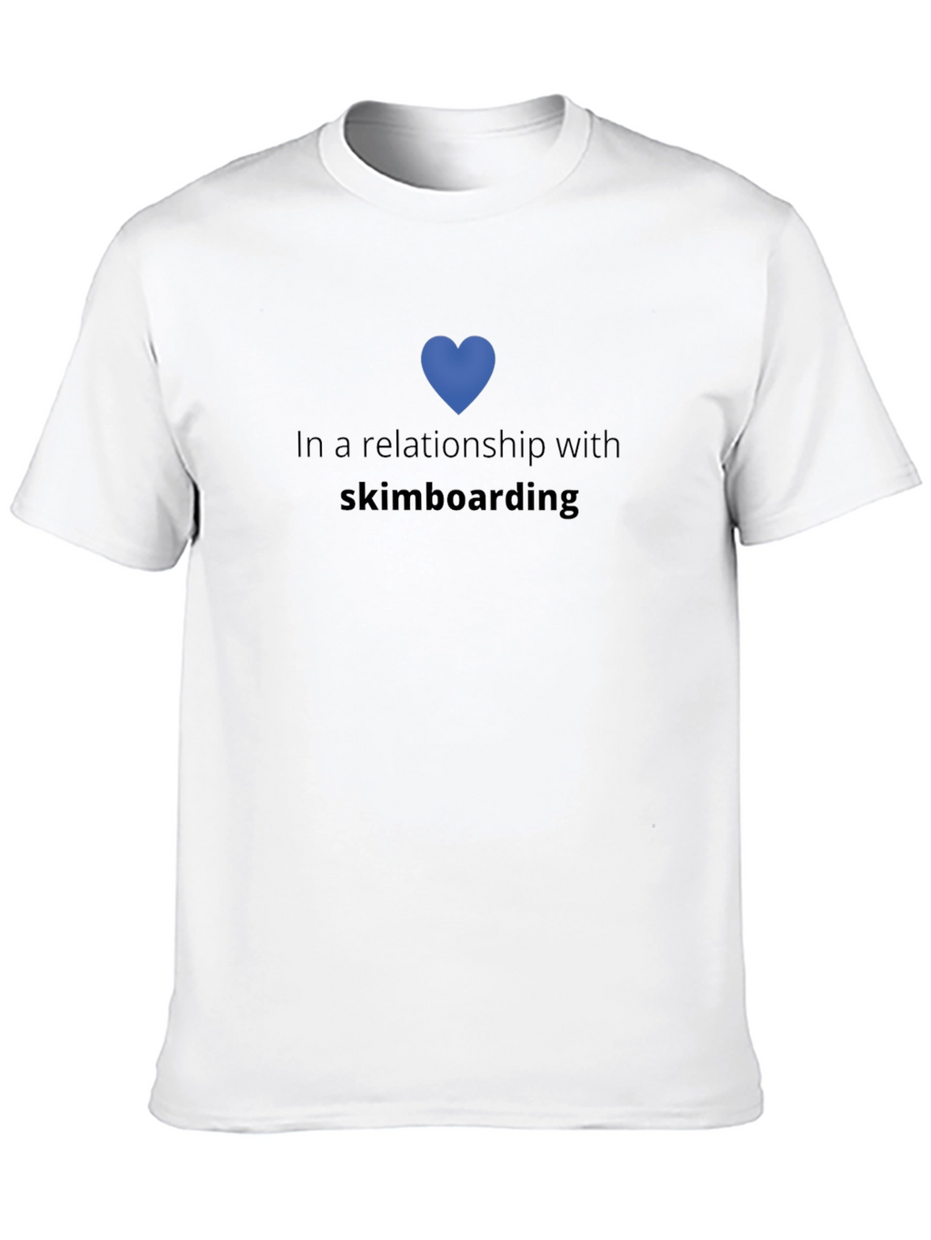 Skimboarding Relationship Tee - Black Cotton Blend