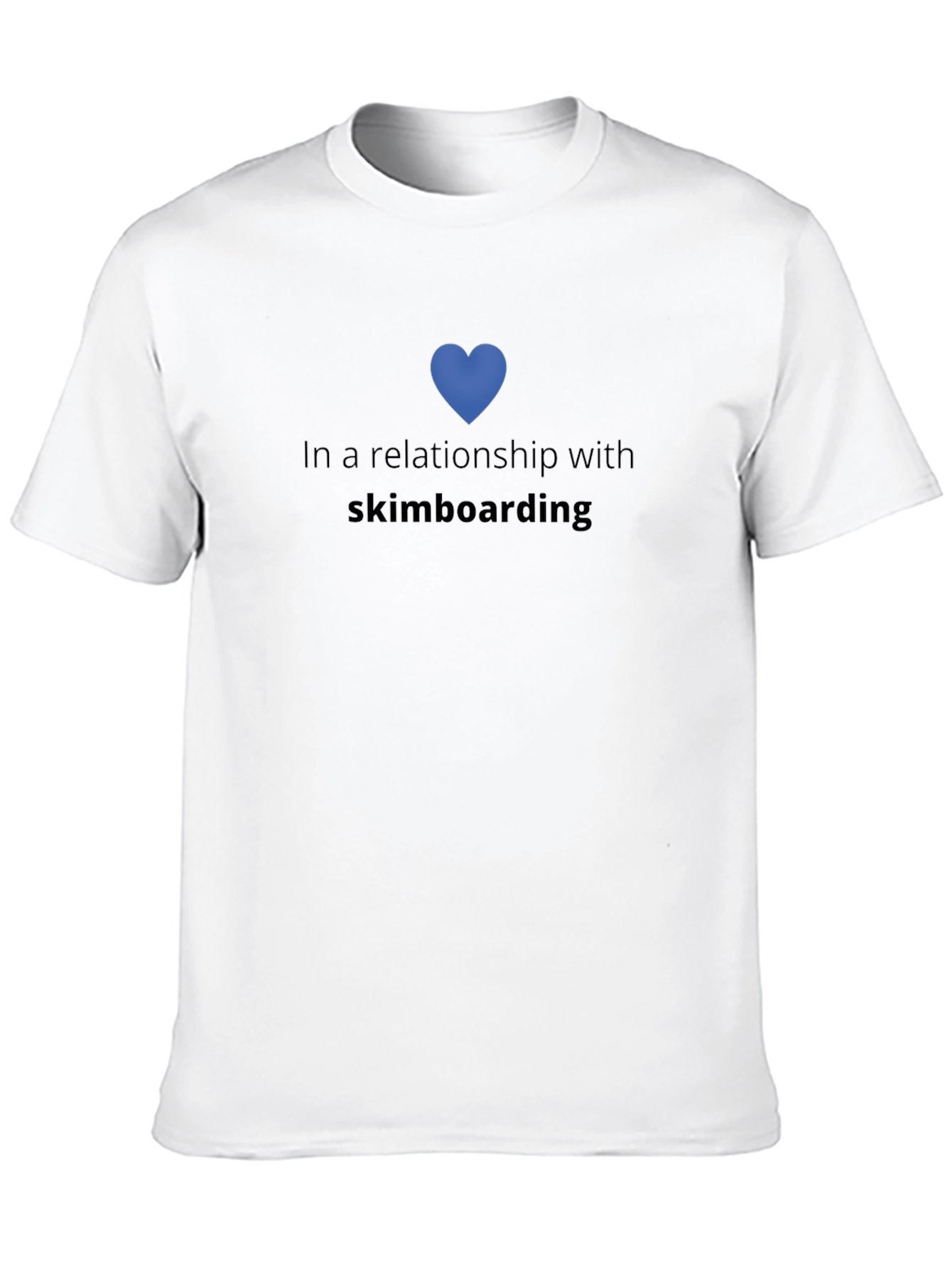 Skimboarding Relationship Tee - Black Cotton Blend